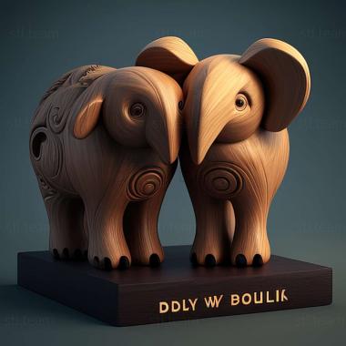 3D model Polly and Molly famous animal (STL)